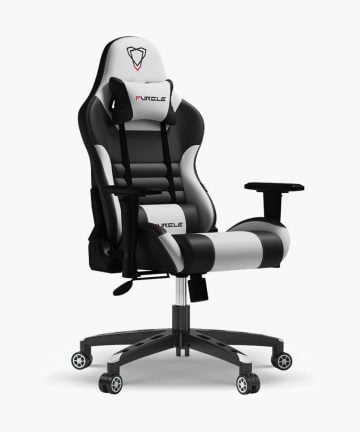 Silla Gamer Pro Furgle F041AN Negra-Blanco