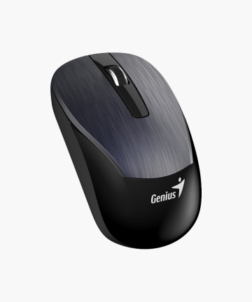 Mouse Inalambrico ECO-8015 Gris Hierro Genius (Recargable)